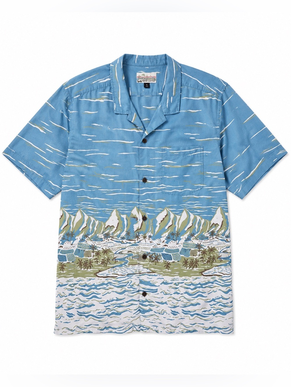 Patagonia Men’s Pataloha Mālama’āina Print Button Down Shirt XL